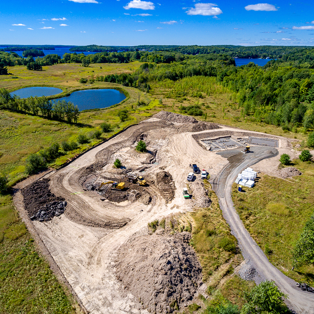 Lake of Bays Muskoka Site Preparation Services for Cottage Foundation